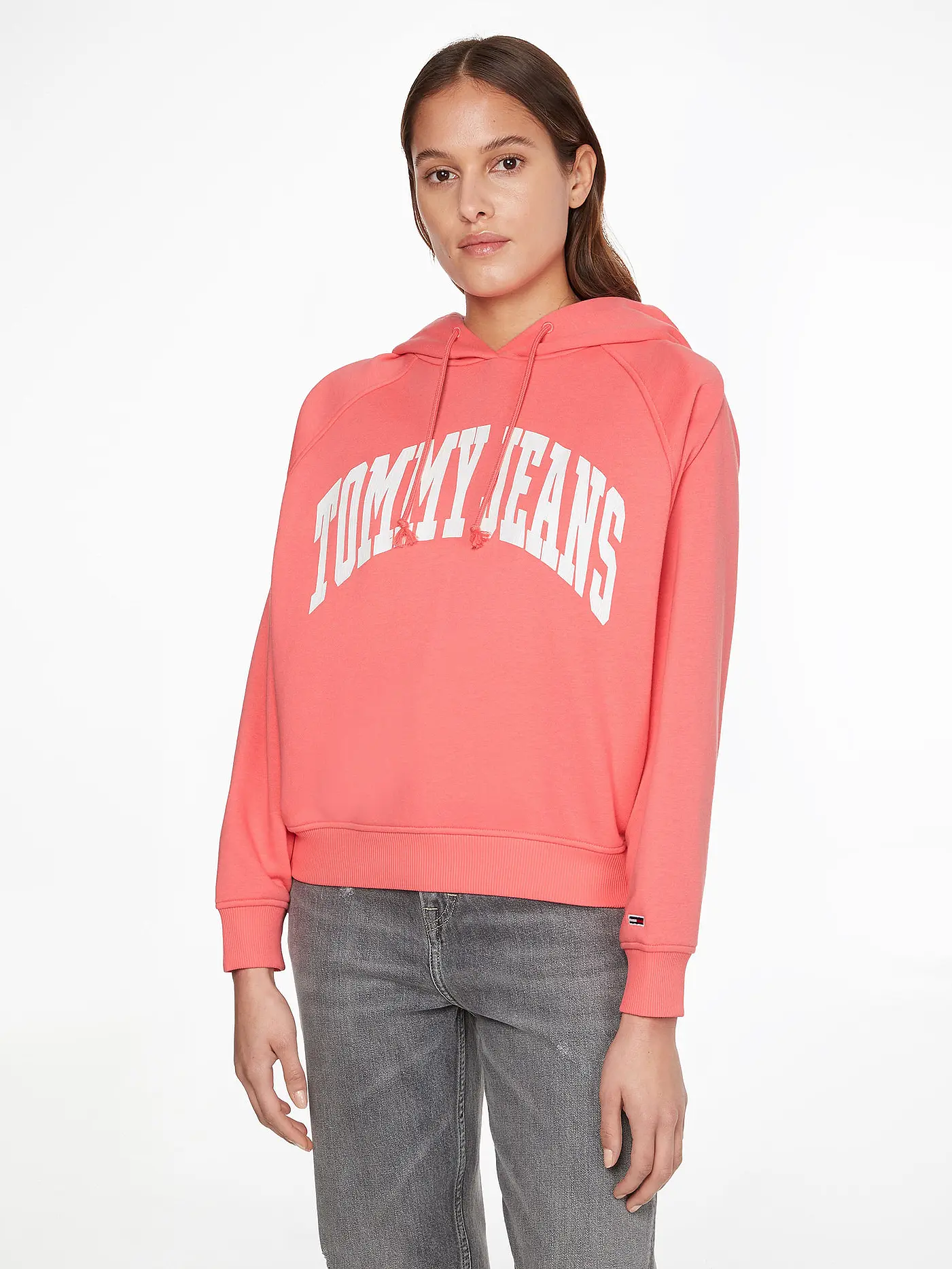 TOMMY JEANS | Kapuzensweater Hoodie | pink
